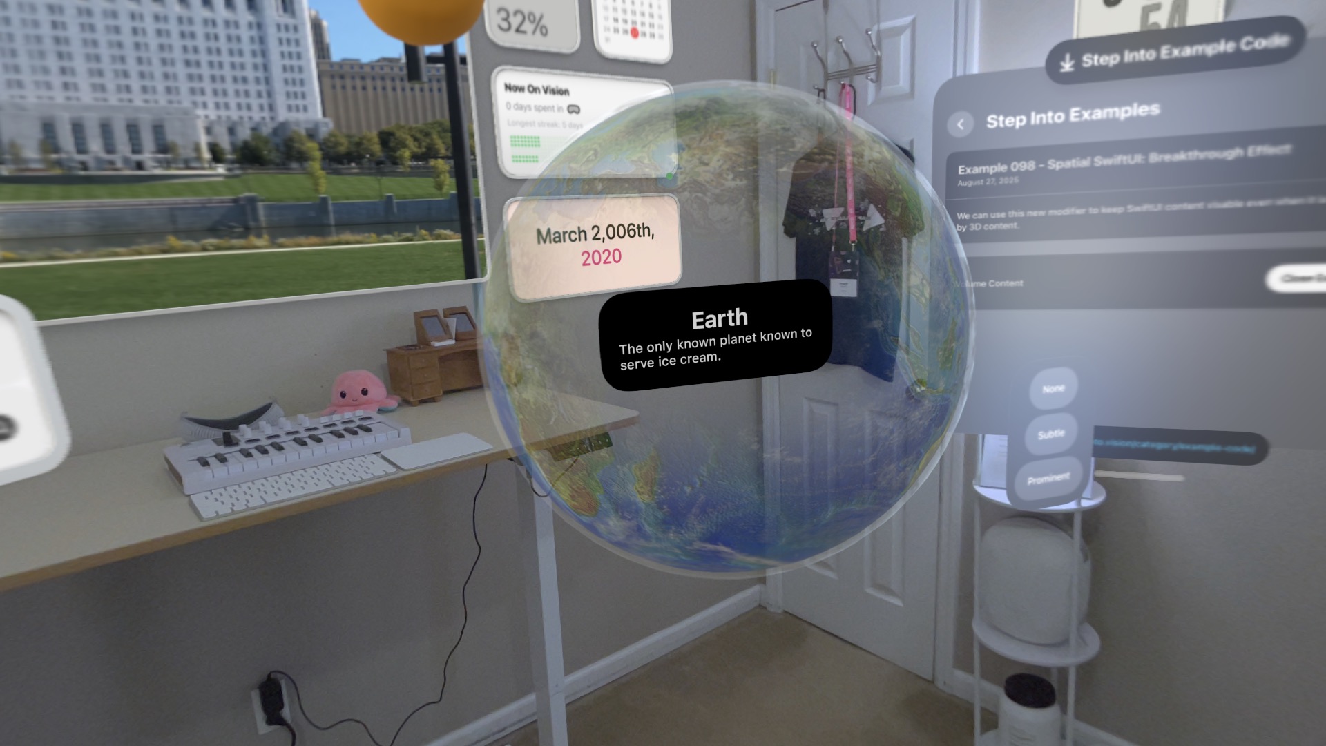 Spatial SwiftUI: Breakthrough Effect