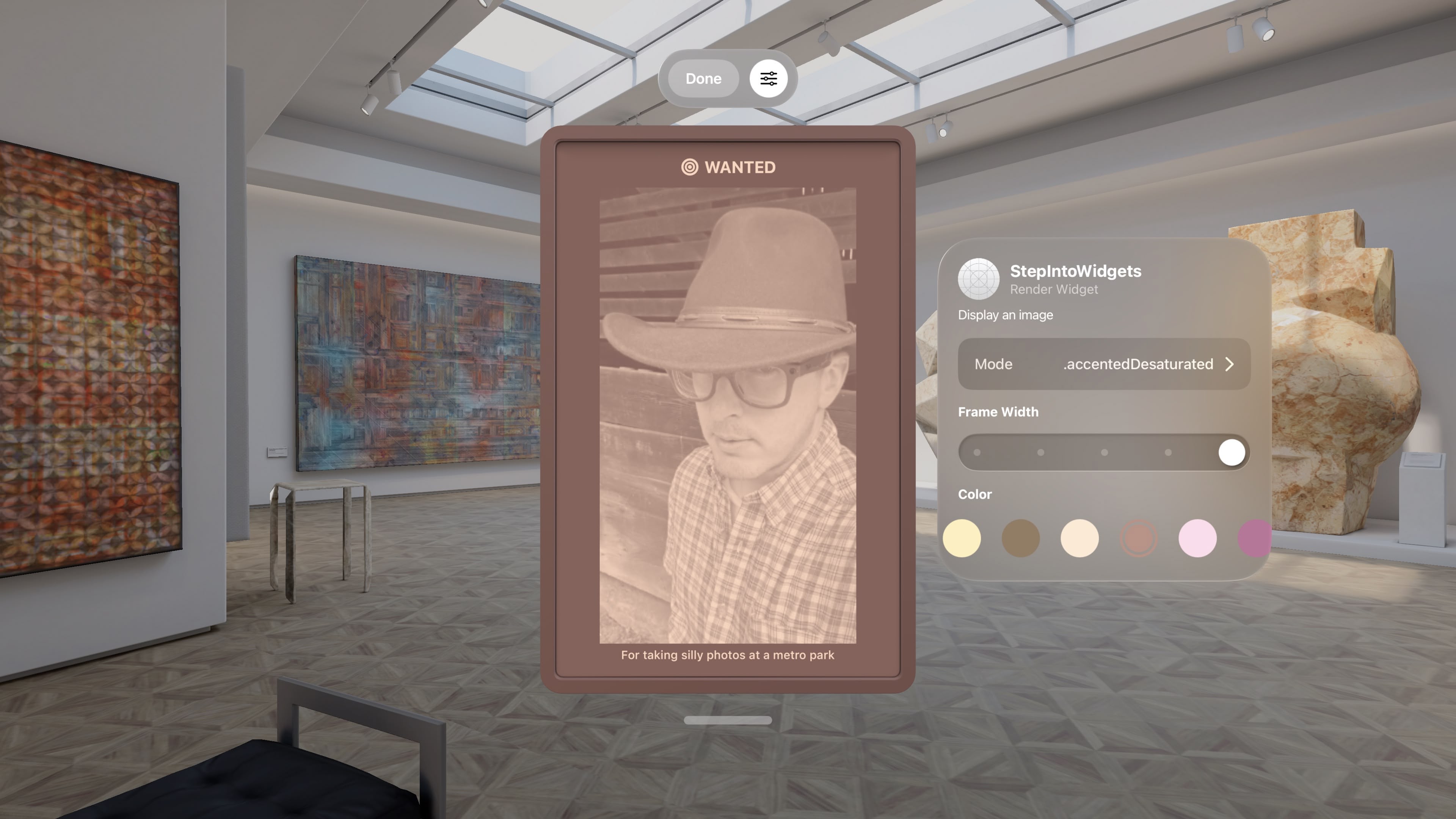 Widgets – Adapting content to rendering modes