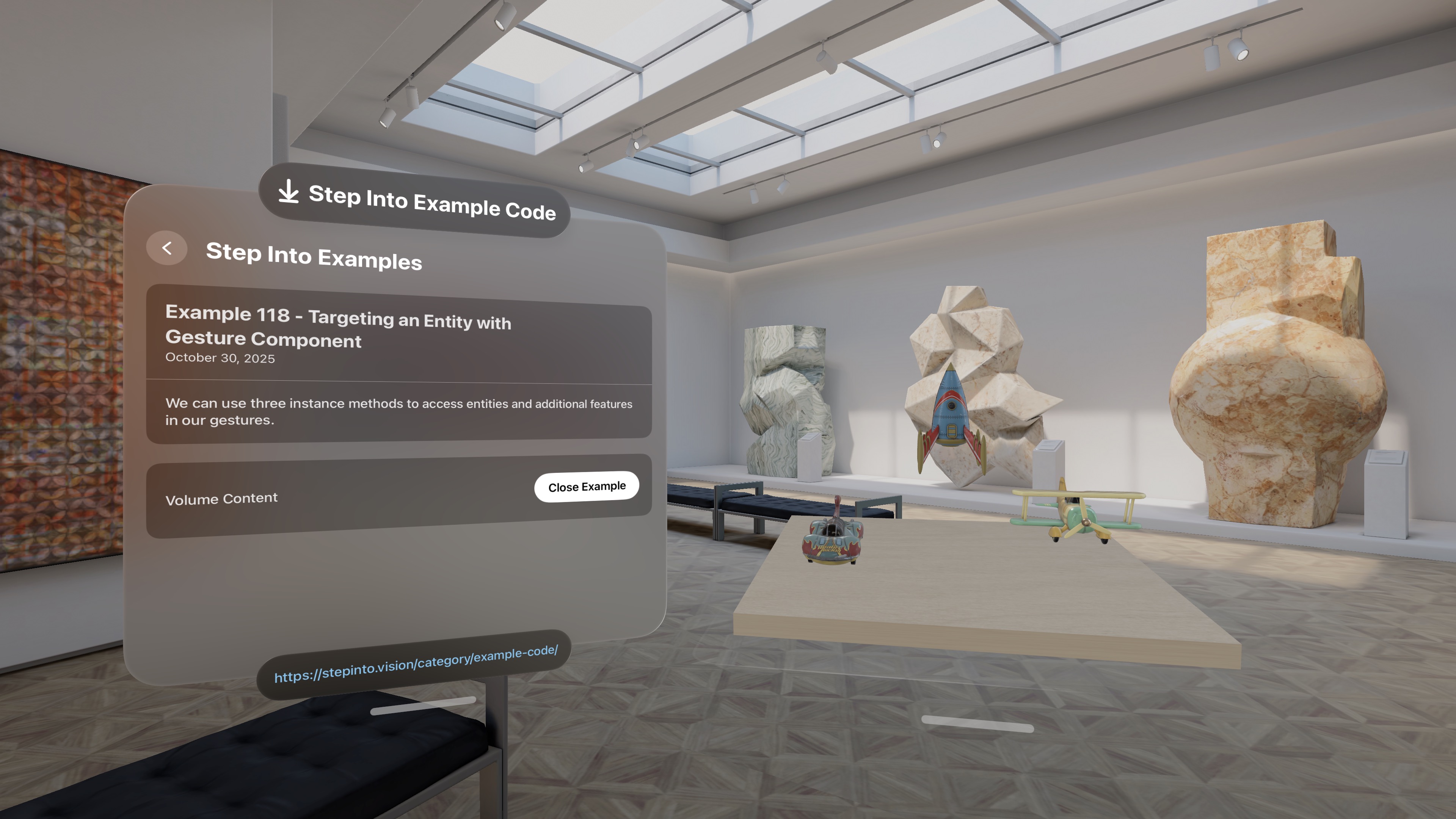 Targeting an Entity with Gesture Component