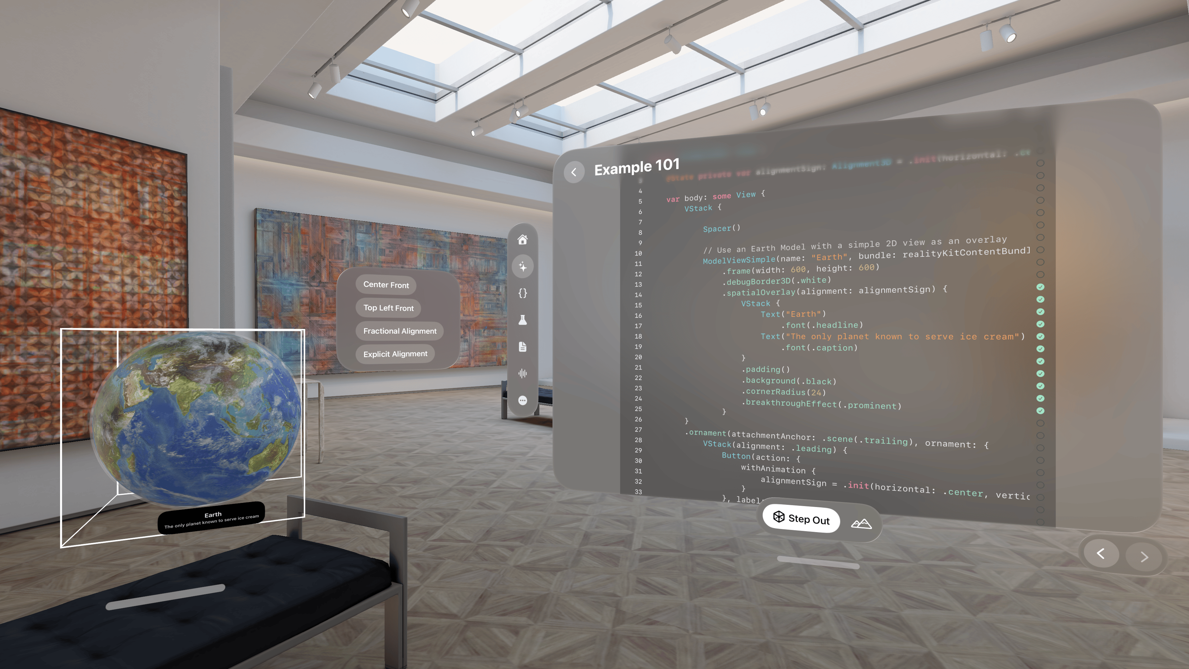 Spatial SwiftUI: Custom alignment with spatialOverlay