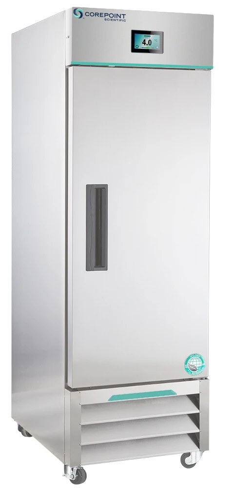 Corepoint Scientific White Diamond Series Laboratory And Medical Single Stainless Steel Solid Door R