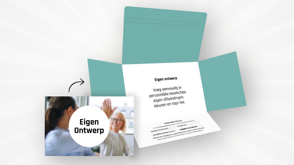 Een cadeaubon in eigen ontwerp geven is een leuke manier om te verrassen