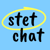 Stet Chat logo.
