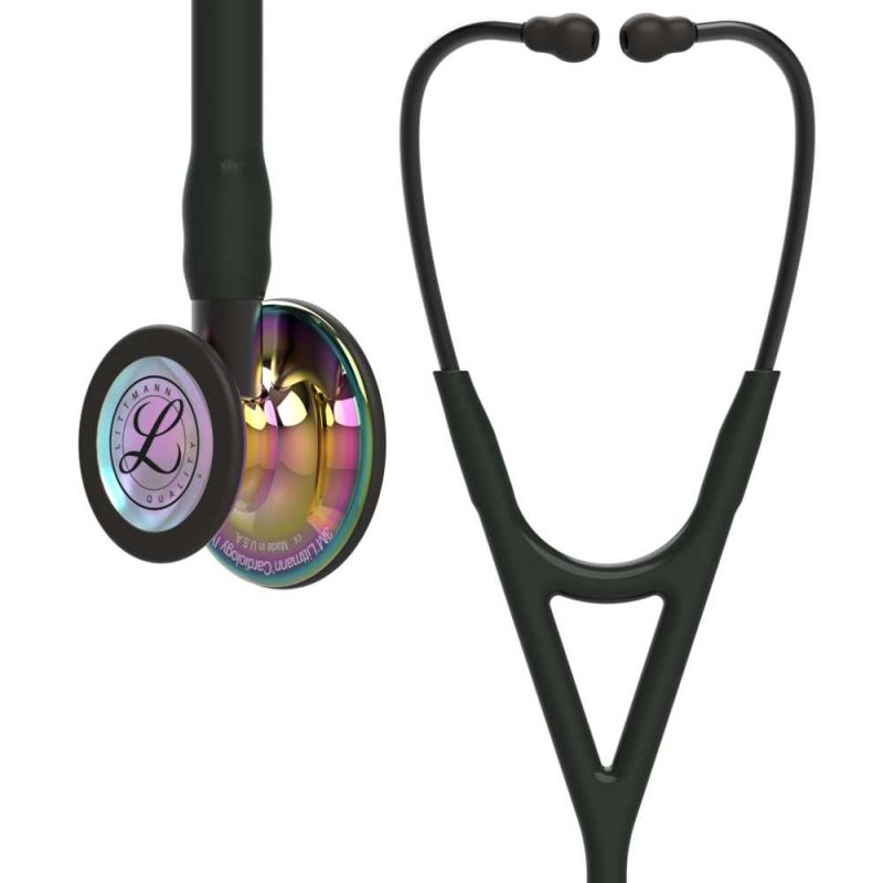 Littmann Stethoscope Cardiology IV Black / Rainbow / Smoke Stem 6240