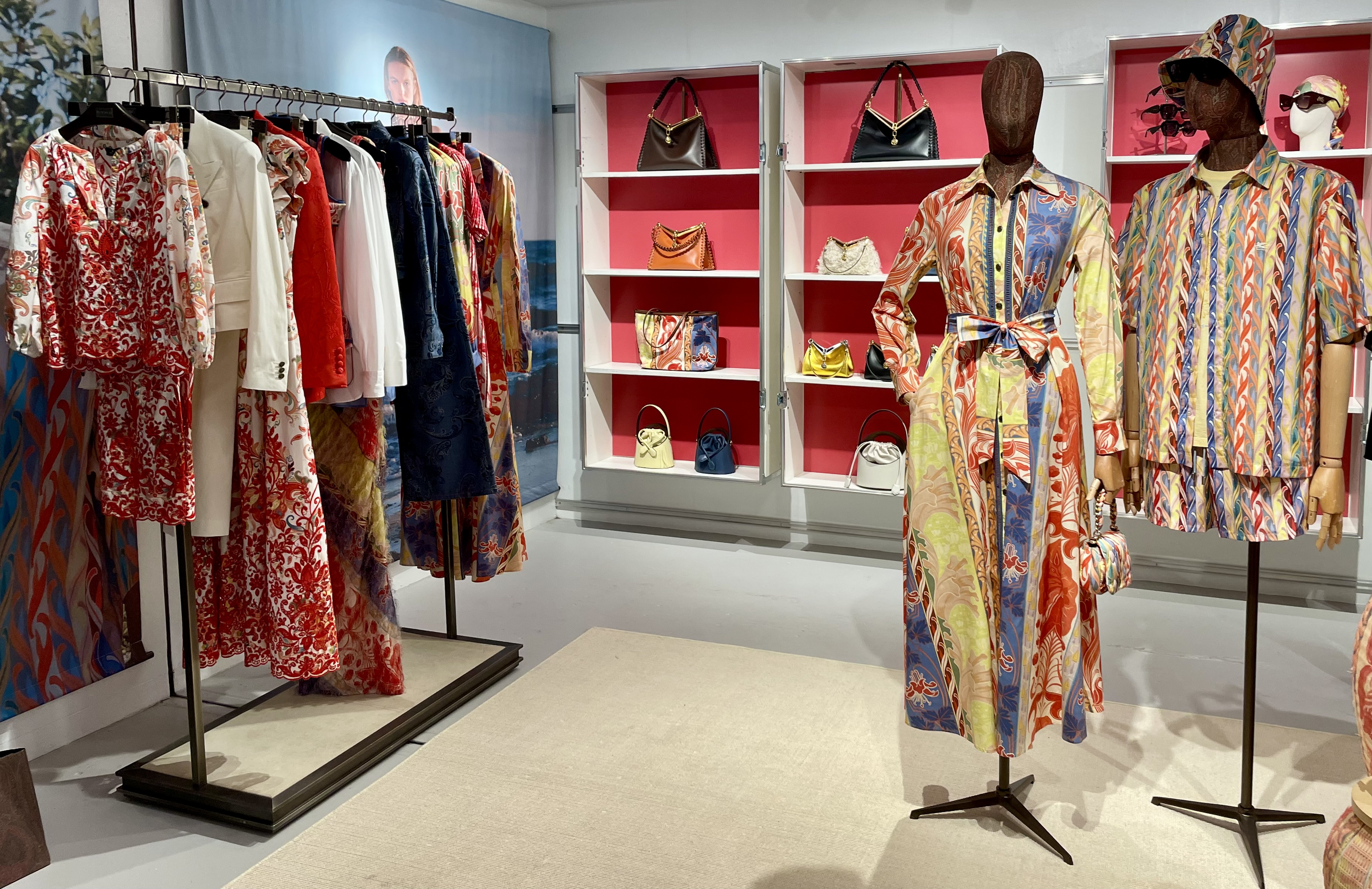 Haute hippie style at Etro, part of the two-month Bal Harbour Shops pop up at CityPlace in West Palm Beach, Florida. (Photo: Carolyn DiPaolo/Stet)