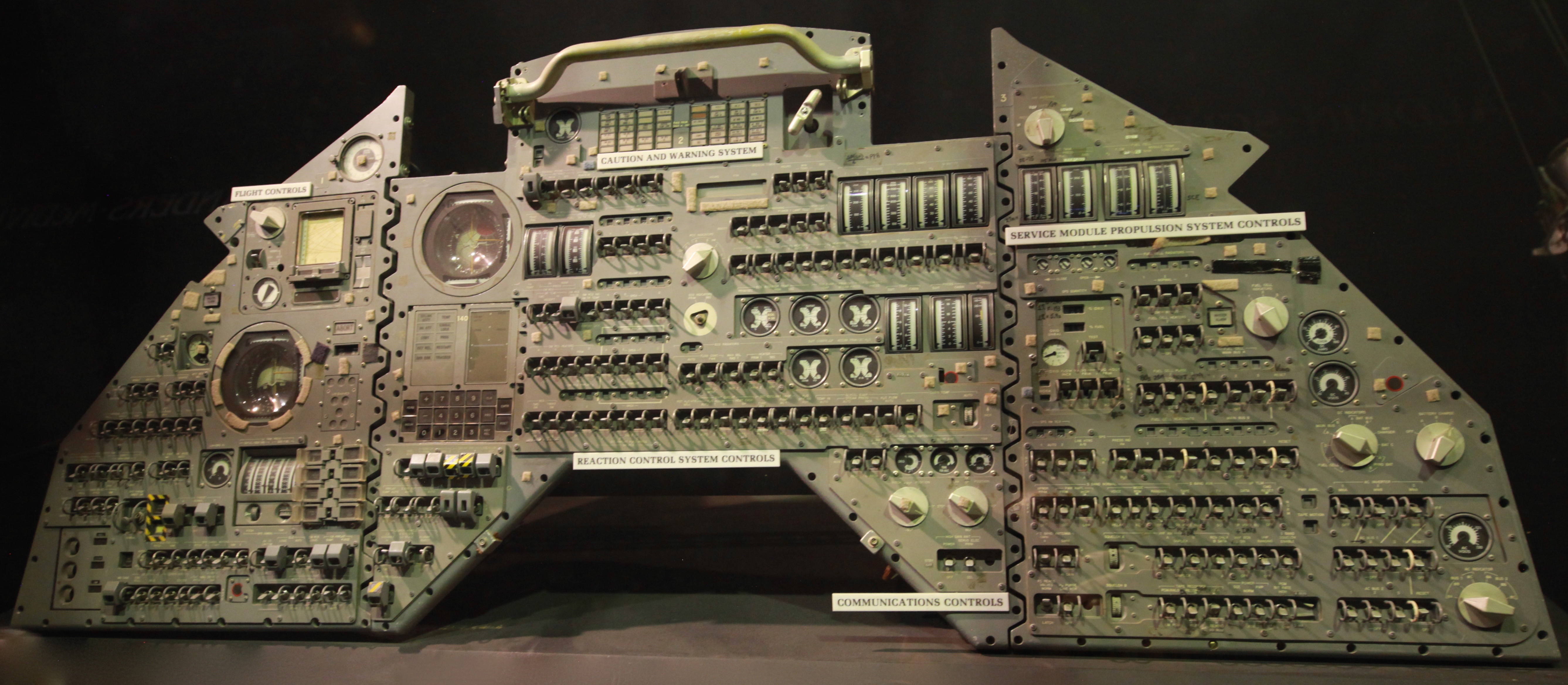 Apollo Command Module Flight Deck