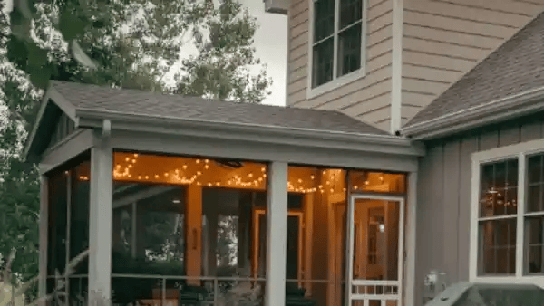 Residential home with screened-in porch for conventional loan financing