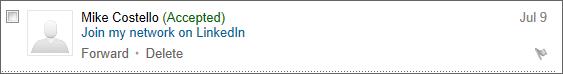 Social Networking Email Exchange