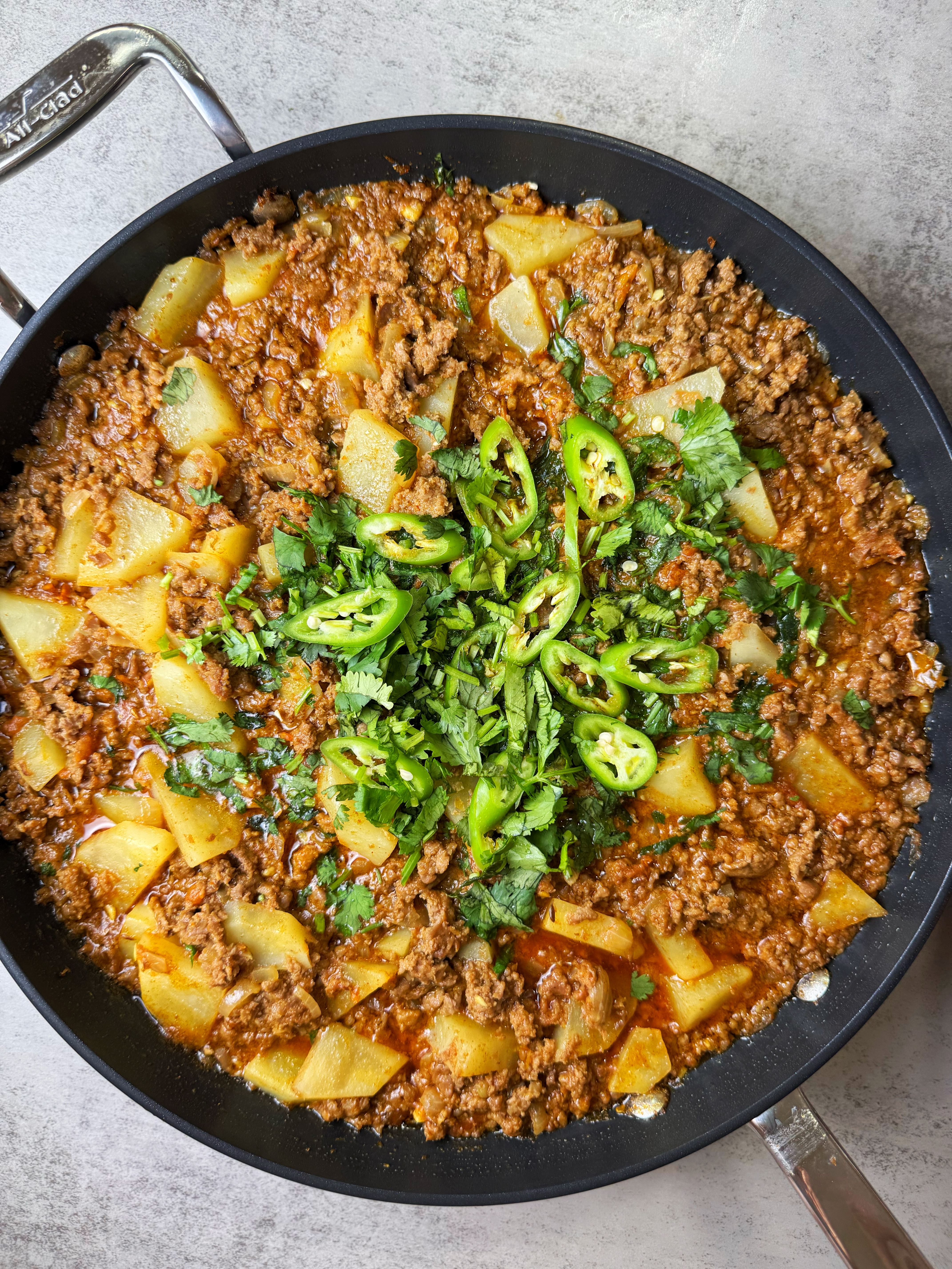 aloo keema recipe is a ground beef and potato curry