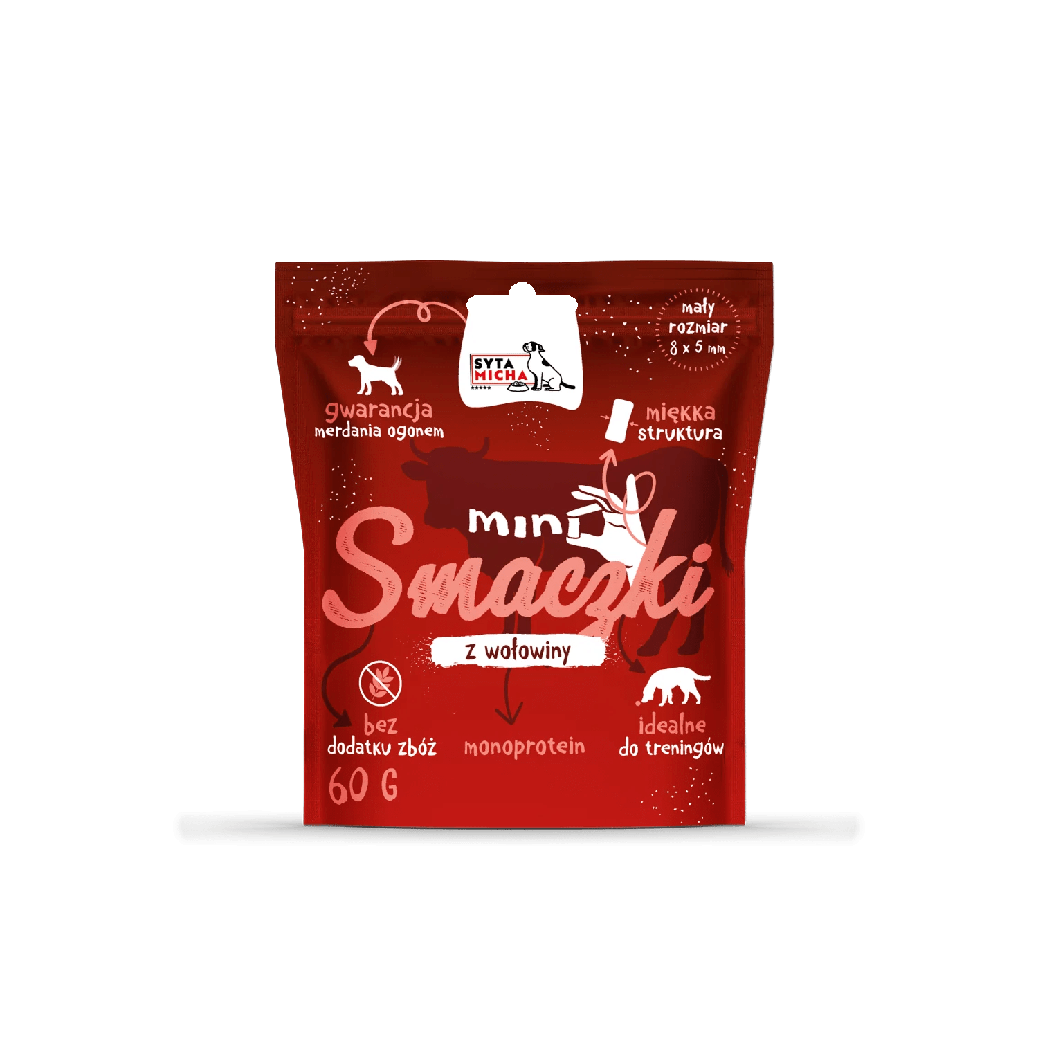 SYTA MICHA MINI SMACZKI Z WOŁOWINY 60G