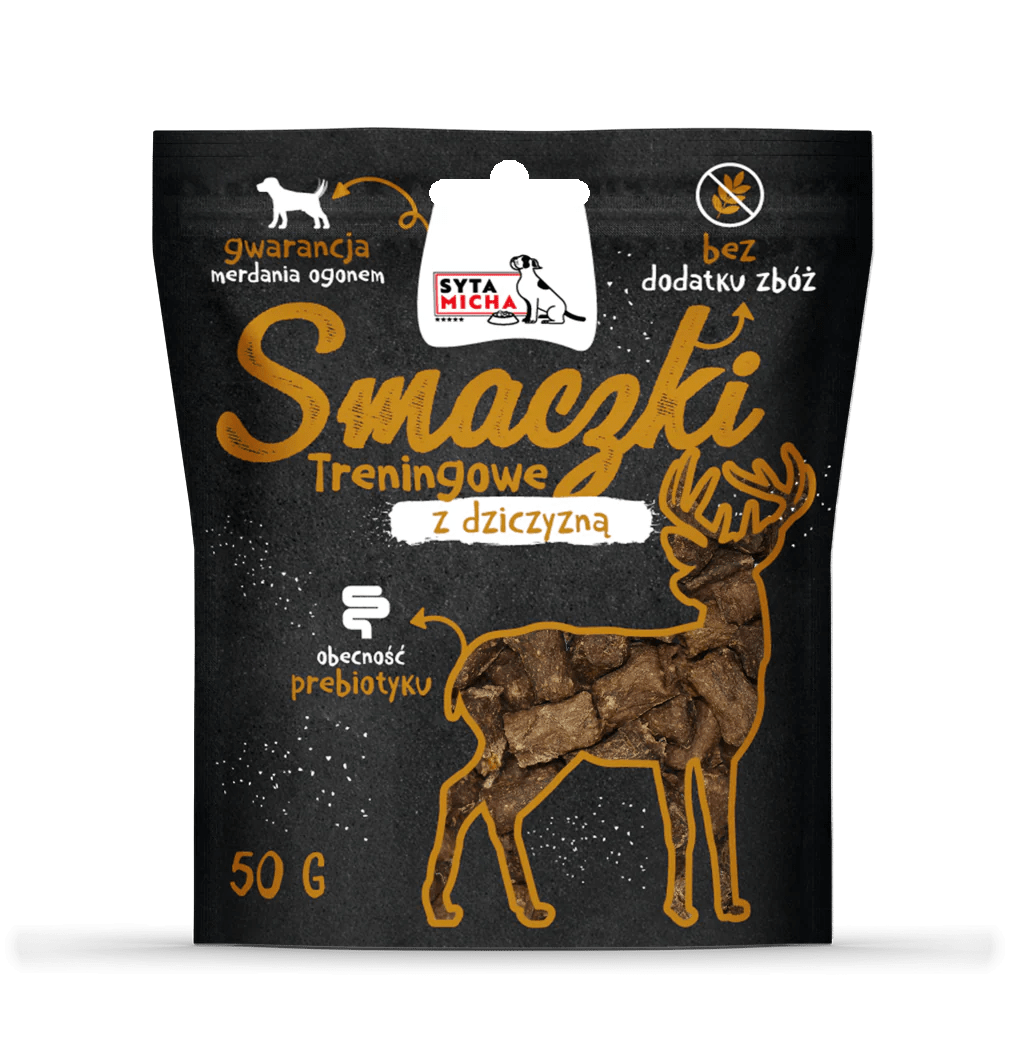 SYTA MICHA SMACZKI TRENINGOWE Z DZICZYZNĄ 50G