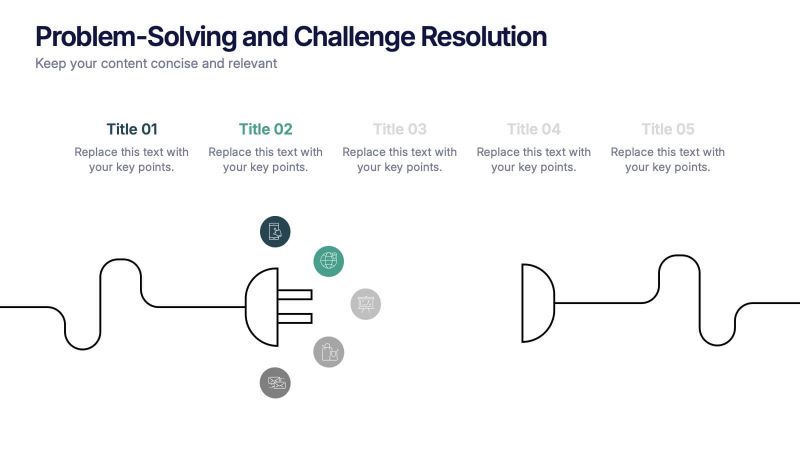 Proposed Solutions Slide Problem Solving Template For Presentation - Full HD Sunset Illustrations for Desktop
