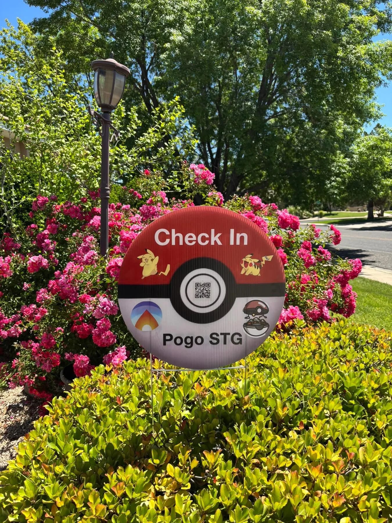 A Pokémon Go check in stop at a local event