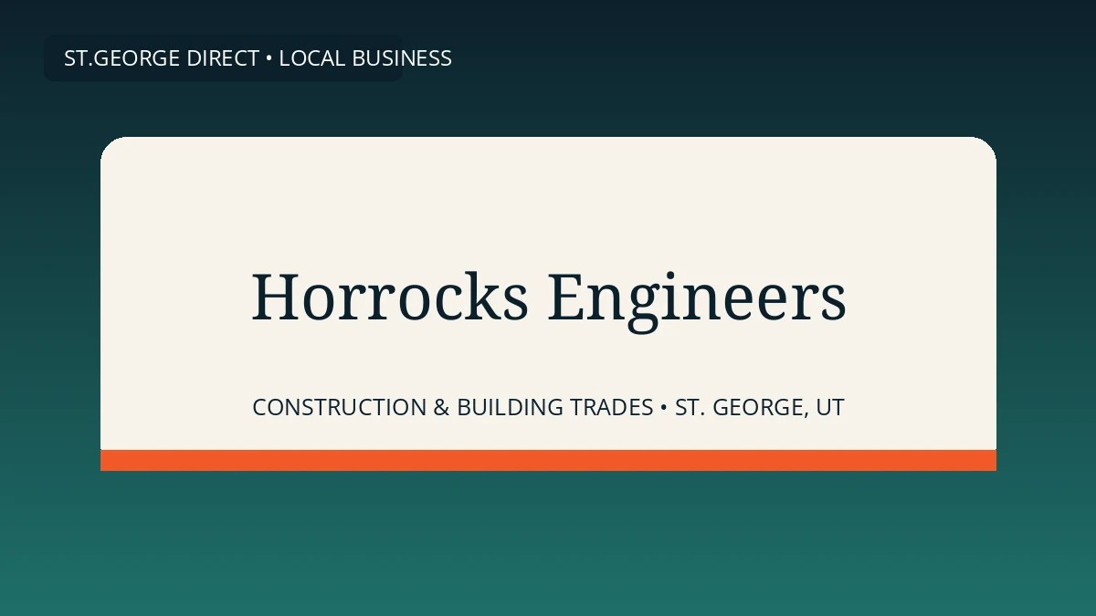 Horrocks Engineers local business profile