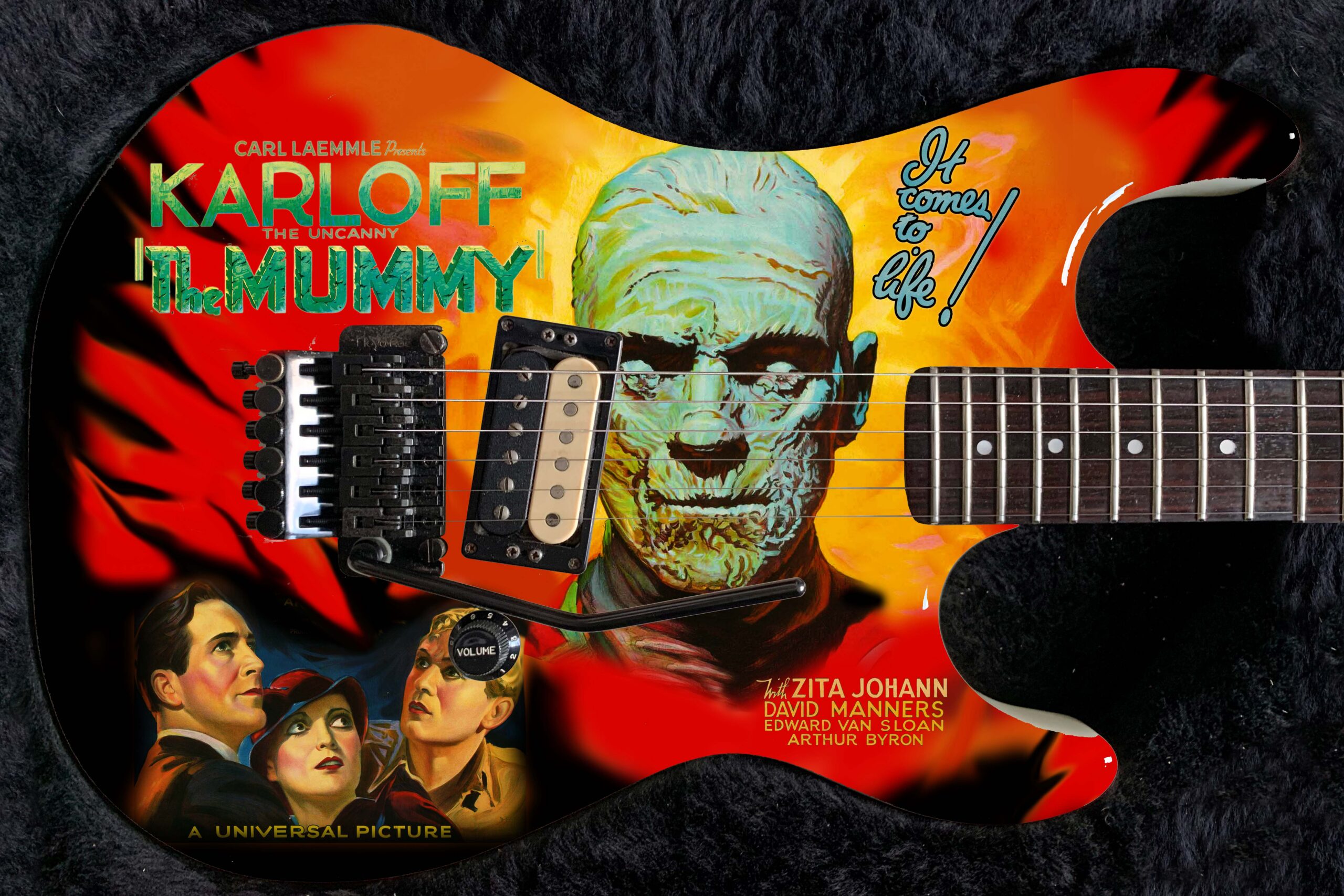Guitar Wrap 5 Star Custom Electric Axe Skin Kirk The Mummy 861
