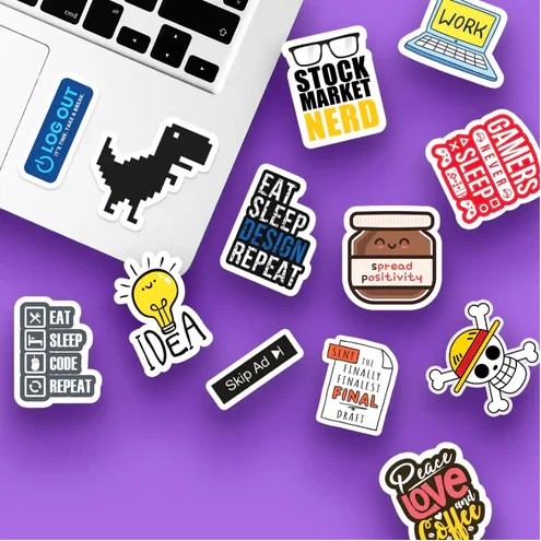 Sticker Packs - Retina Geometric Illustrations for Desktop