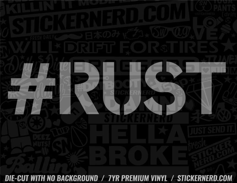 Rusty S Rust Sticker - Light Texture Collection - Mobile Quality