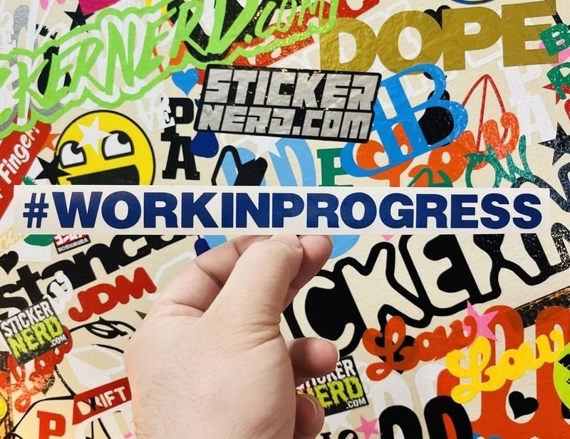 Work In Progress Windshield Sticker Stickernerd Com - Gradient Photo Collection - HD Quality