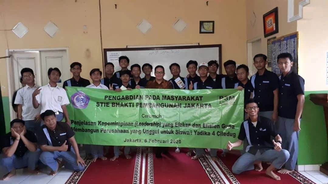 44 clara elvira linawati akuntansi s1 b lulus 45 dapit hartono teknik informatika s1 b lulus 46 dava fernando desain produk s1 c lulus 47 david repael teknik industri s1 b lulus 48 deka prabowo sistem informasi s1 b lulus 49 denia wardha salshabilla akuntansi s1 b lulus Ig Update P3m Stie Bhakti Pembangunan Memberikan Informasi Tentang Leadership Di Smk Yadi Stie Bhakti Pembangunan