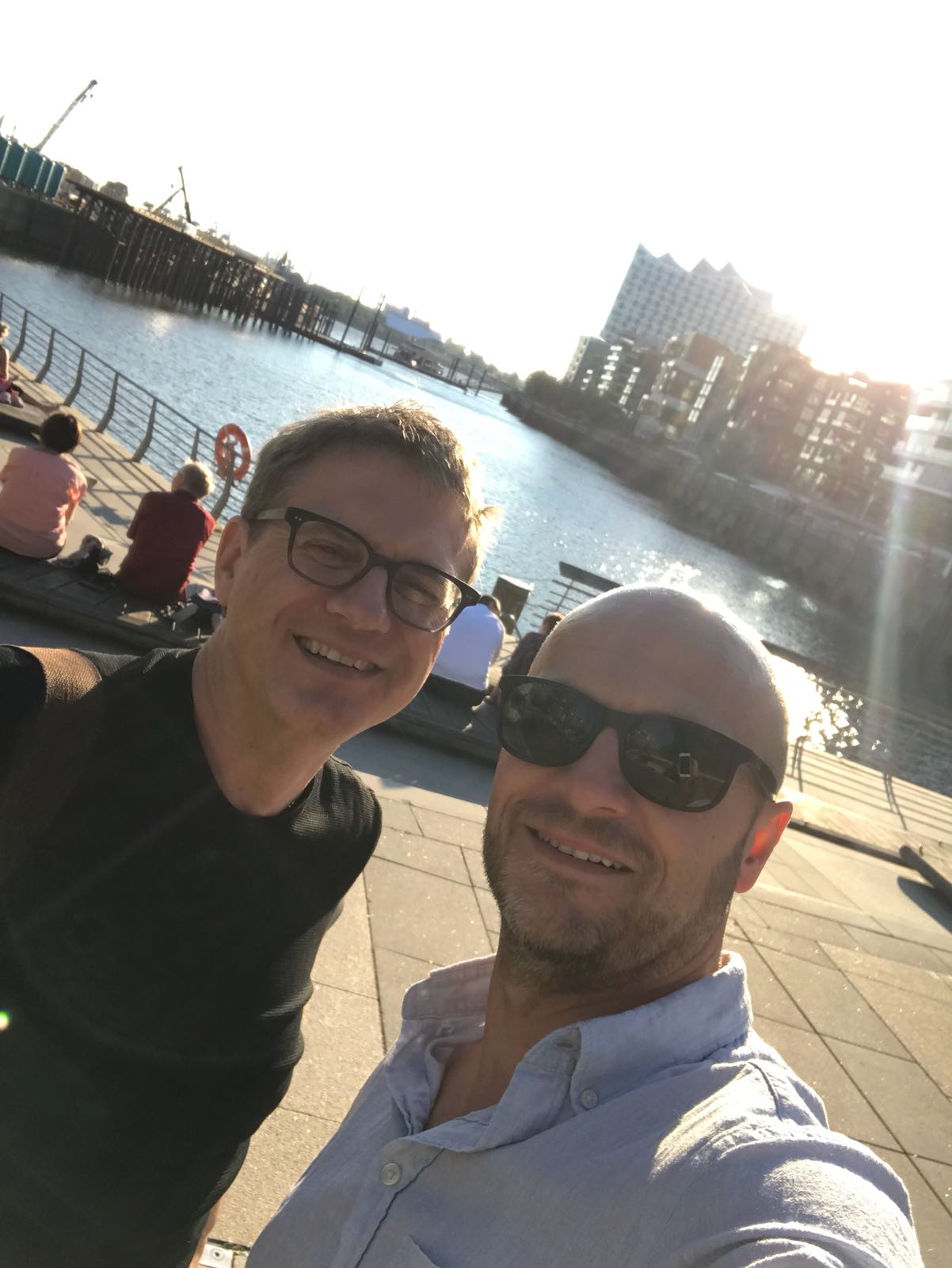 Selfie in Hamburgs Hafen City