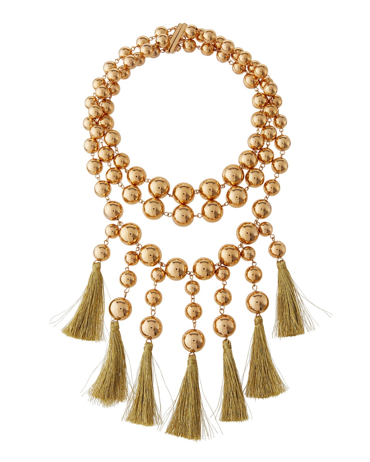 gold statement necklace