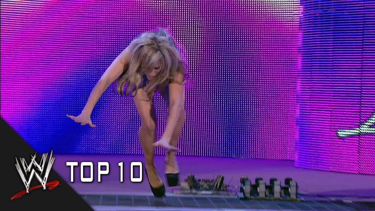 WWE Highlights The Top 10 Funniest Falls
