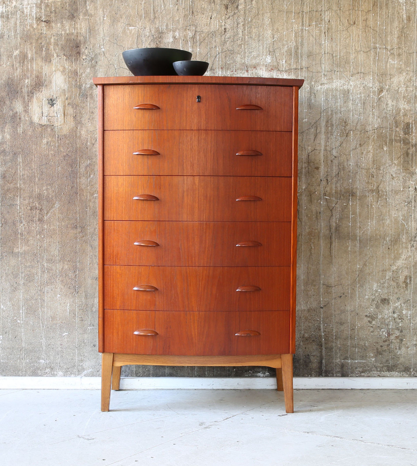 Teak kommode dänemark 60er jahre. Highboard 6 Schubladen | STILRAUMBERLIN | dÃ¤nische Design