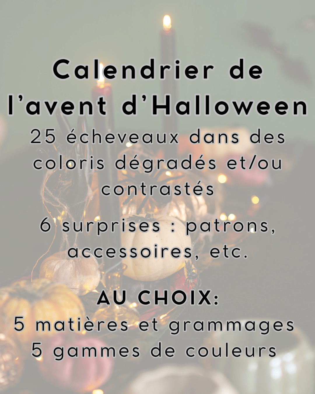 Calendrier de l'Avent : Halloween 2026 - pré-commande