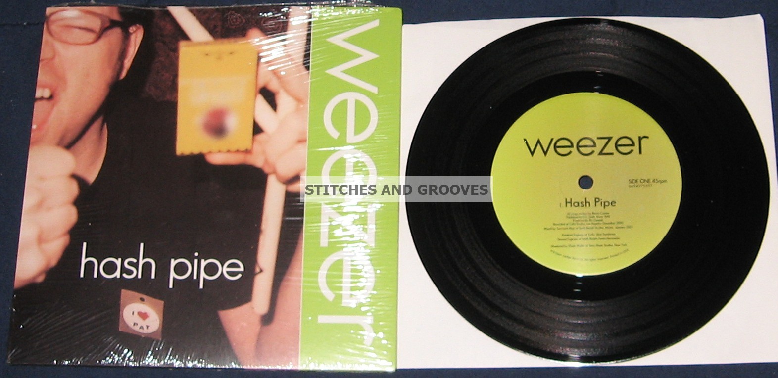 Weezer – Hash Pipe 7″ (U.S. & UK pressings) | Stitches and Grooves