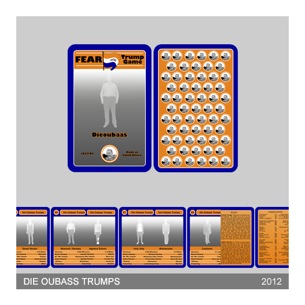 32 playing cards : 3 translation cards : 1 instruction card : 1 title card : 1 box 69 x 105mm