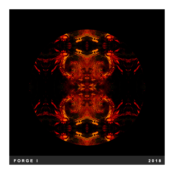 Mandala created from a Perlemoen Shell printed onto True Fibre Paper : 60x60cm : Edition 7