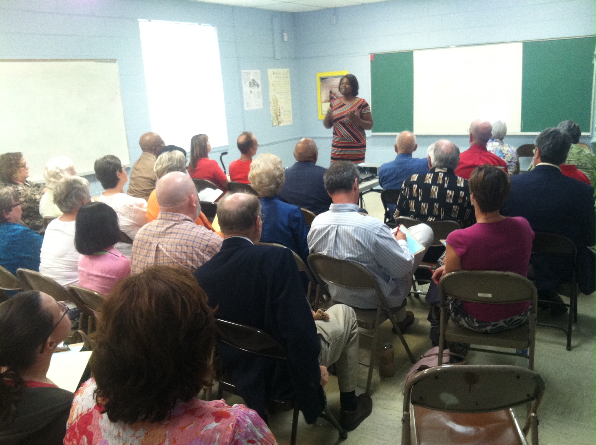 The Rev. CeCee Mills leads a workshop on Outreach and Evangelism