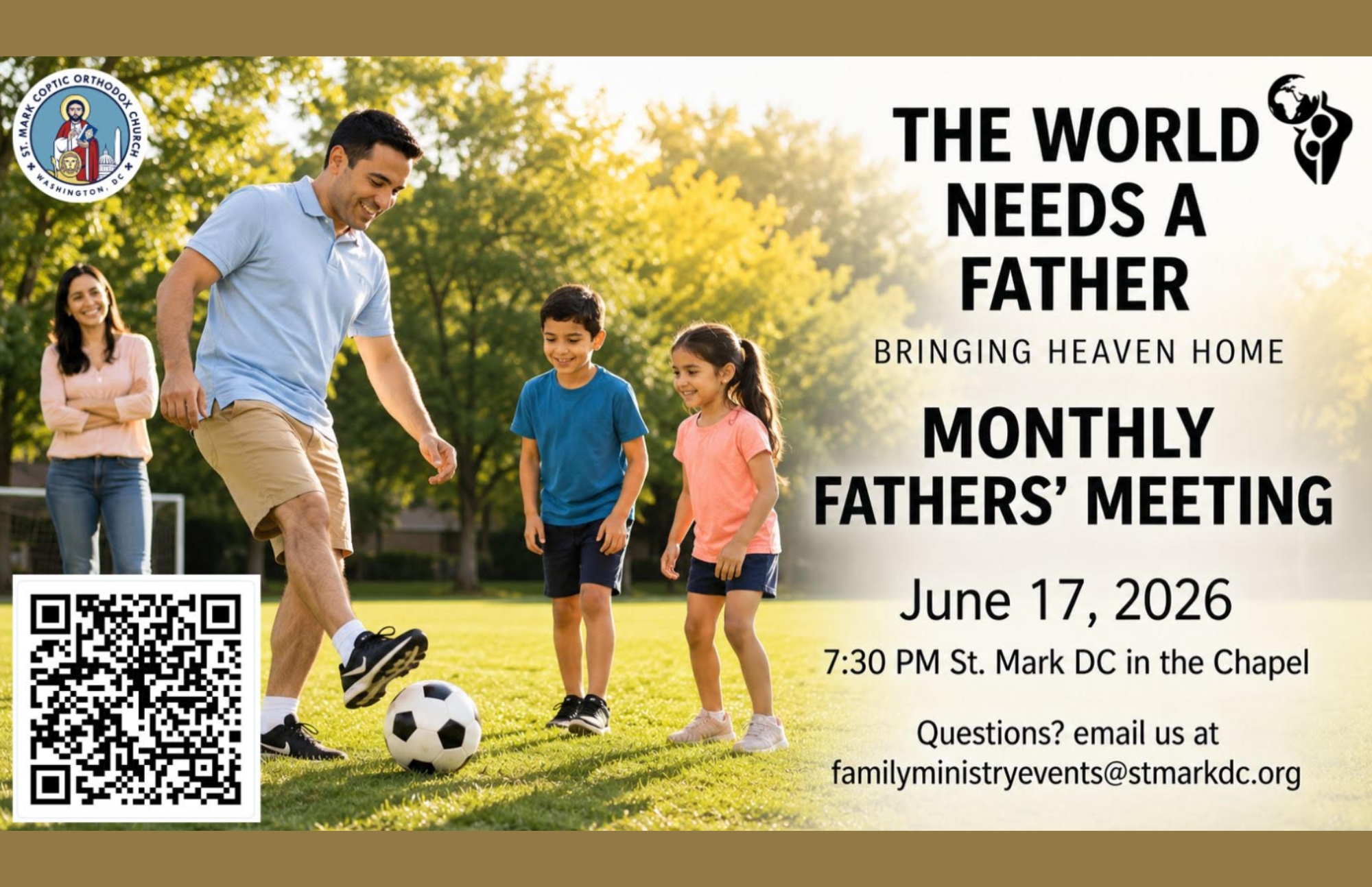The World Needs A Father: Monthly Meeting