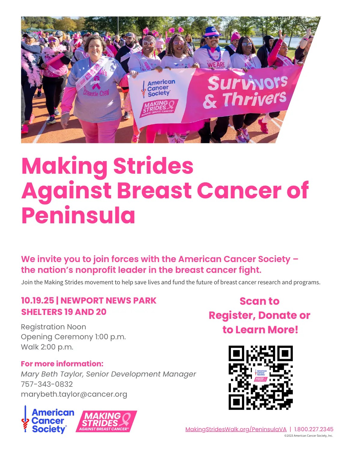 St. Michael Proudly Supports Making Strides Cancer Walk, October 19