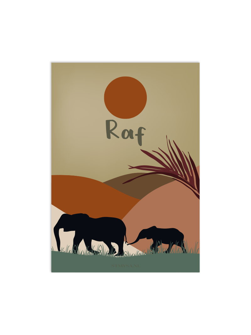 Geboorteposter Raf
