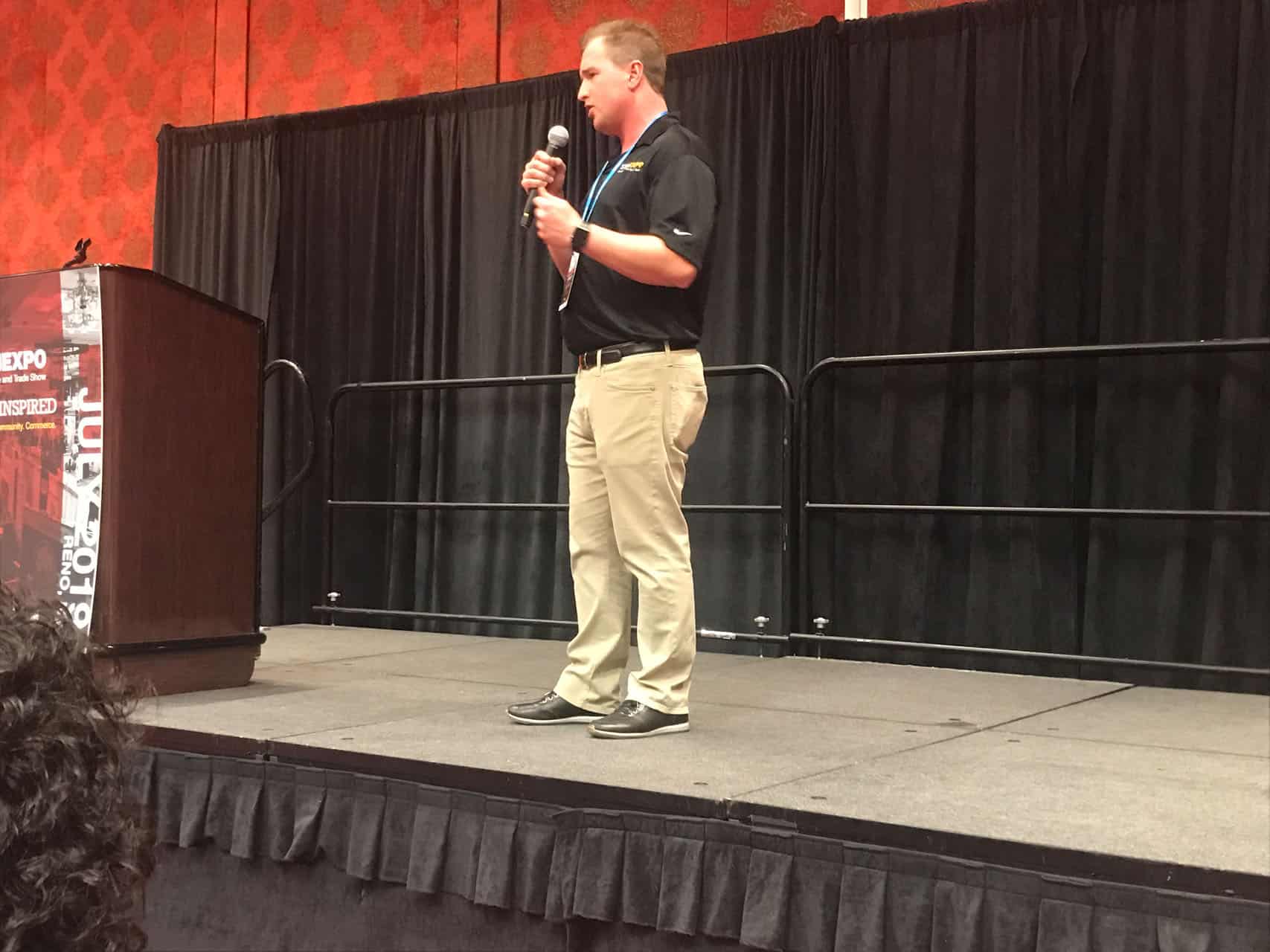 STN President and Publish Tony Corpin speaks to attendees.