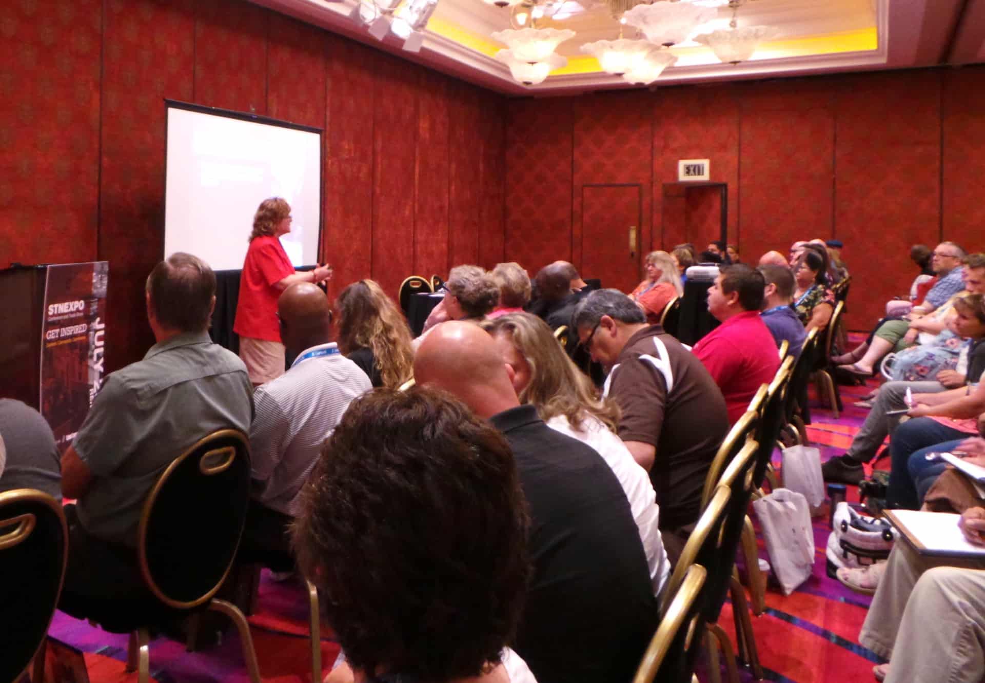 Betty Hughes worked the crowd.