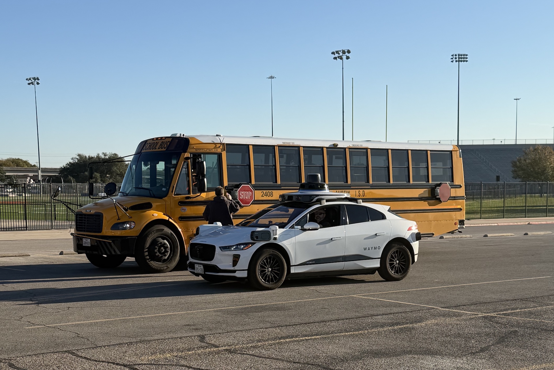 Waymo illegal school bus passing
