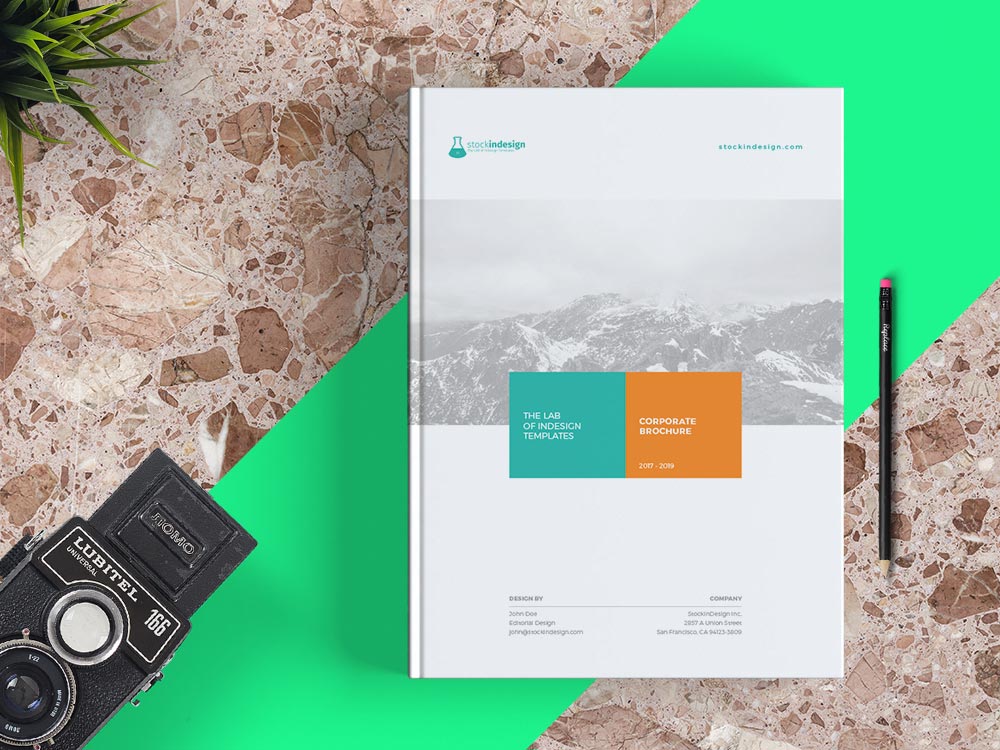 Creative Corporate Brochure Grey Adobe Indesign Templates