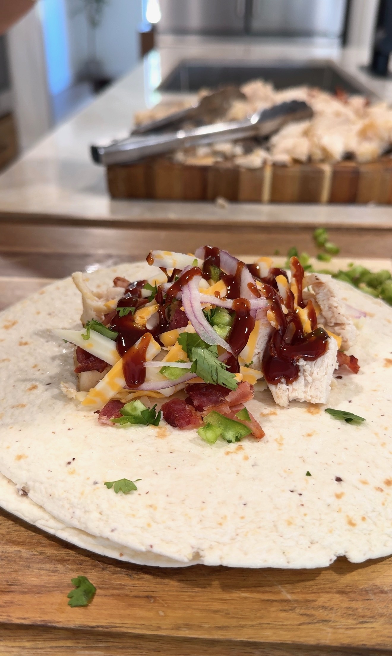 Crispy BBQ Chicken Wraps | High-Protein Freezer Meal Prep