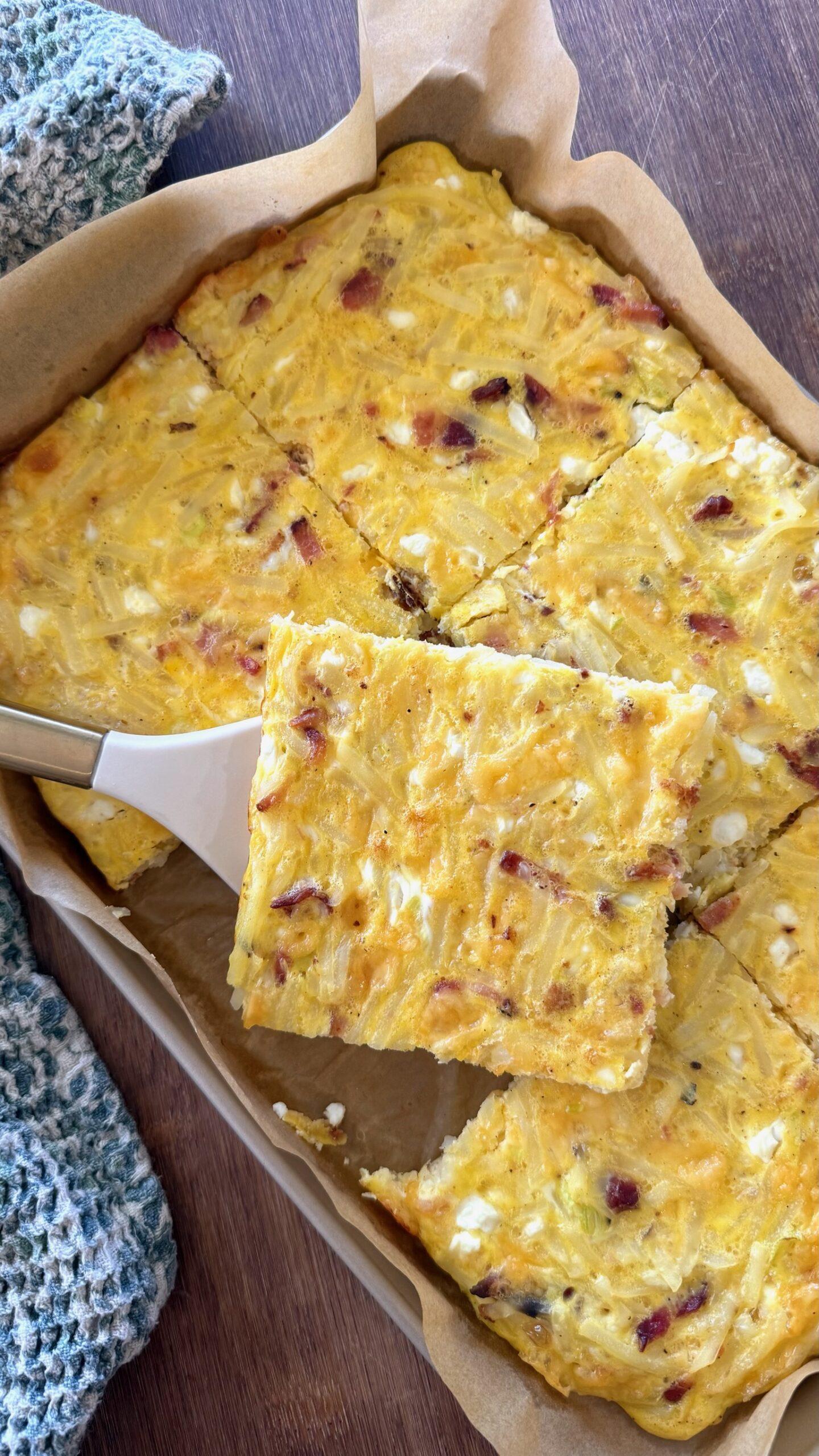 Sheet Pan Cottage Cheese Breakfast Squares an Easy High-Protein Meal Prep