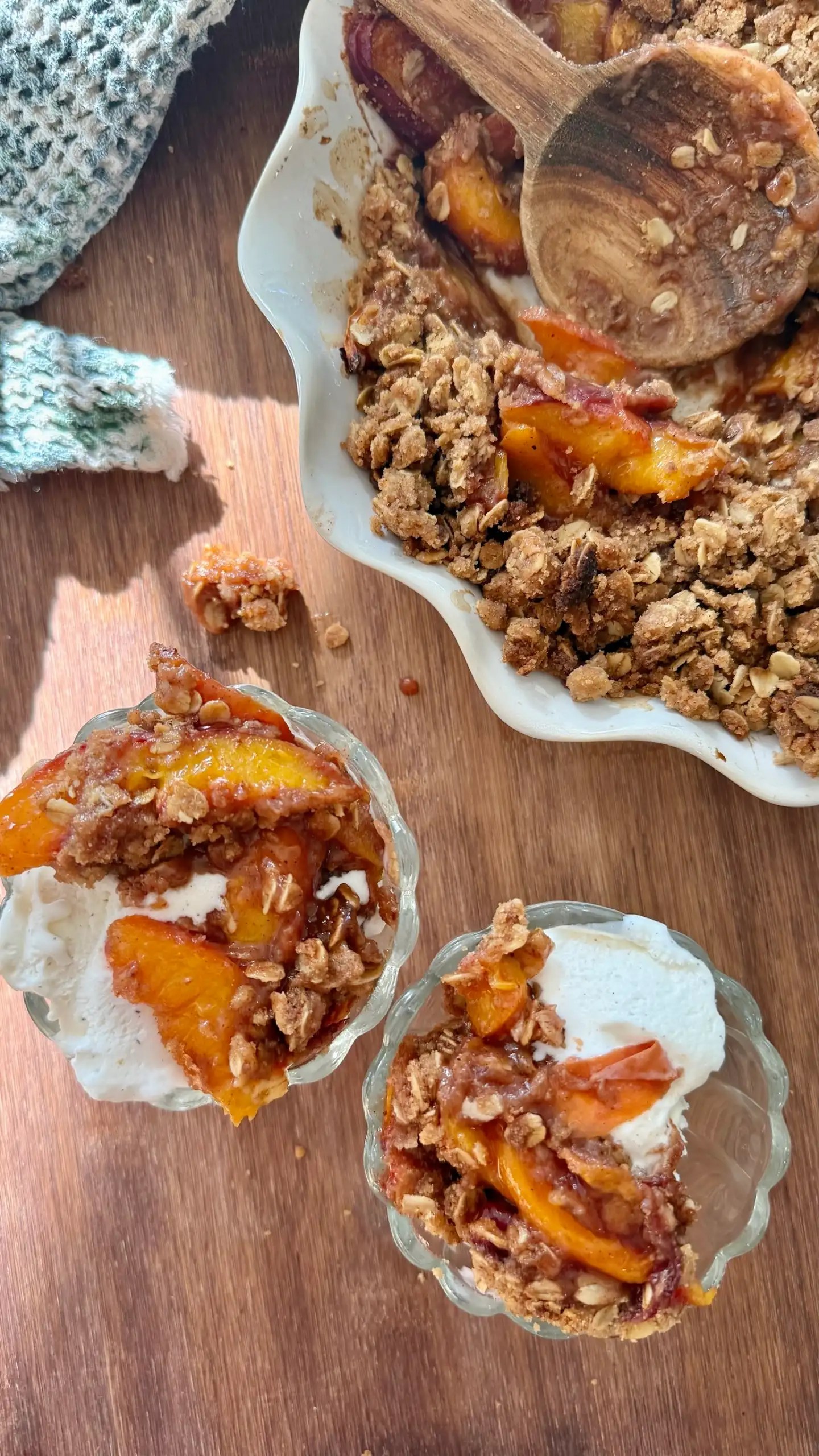 Brown Butter Peach Crisp Recipe | Easy Homemade Summer Dessert