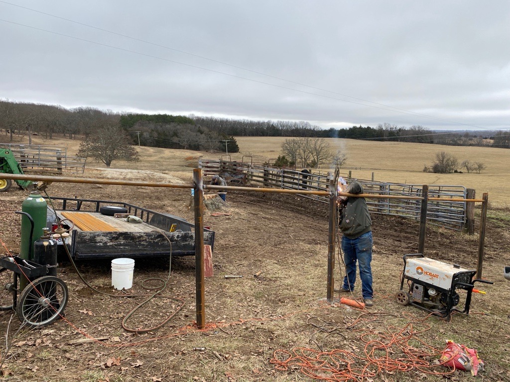 livestock fencing installed in Houston, MO by Stokes Fence Co.