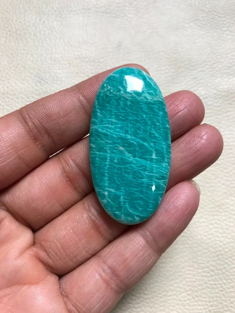 Amazonite Cabochon 1 Piece Size 48 MM Approx