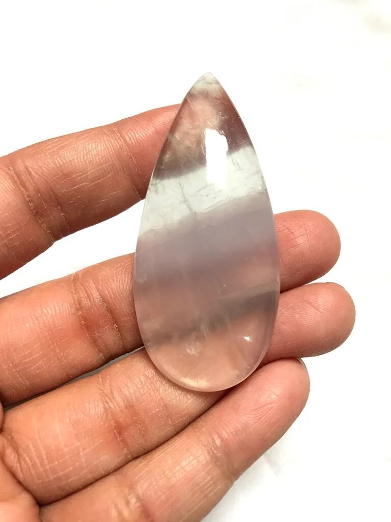 Fluorite Cabochon 1 Piece Size 59 MM APPROX
