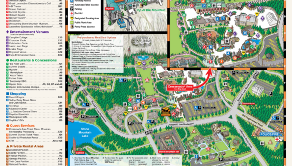 Maps Stone Mountain Park SMP22 General Drivingmap.
