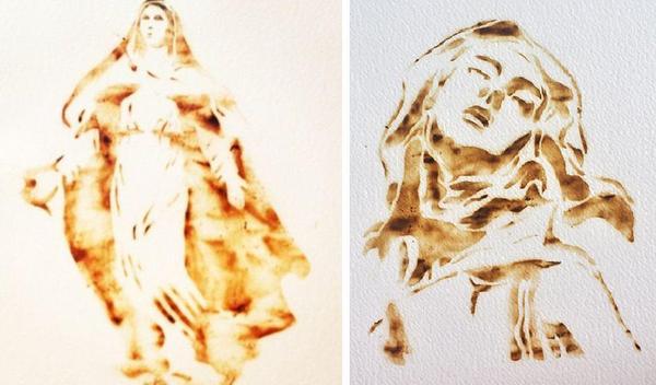 a new artistic twist painting with cannabis stoner things