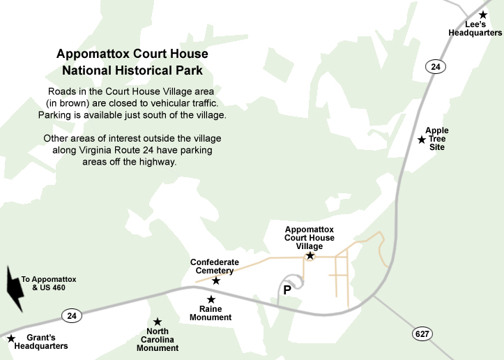 Appomattox Court House Overview Map 