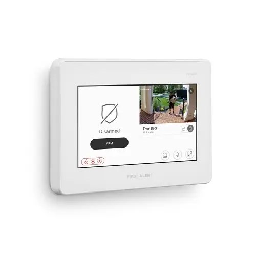 PROA7 touchscreen security panel offering streamlined system control with fast alerts and smart‑home compatibility.