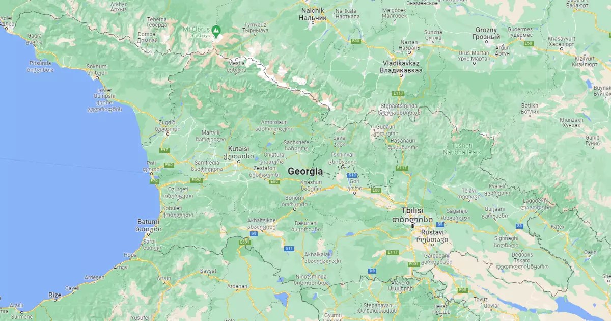 Georgia Location On A Map Georgoa.